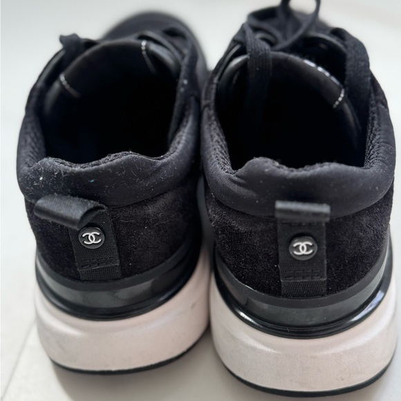 Chanel authentic sneakers in black size 38, used only once. perfect condition - Picture 6 of 12